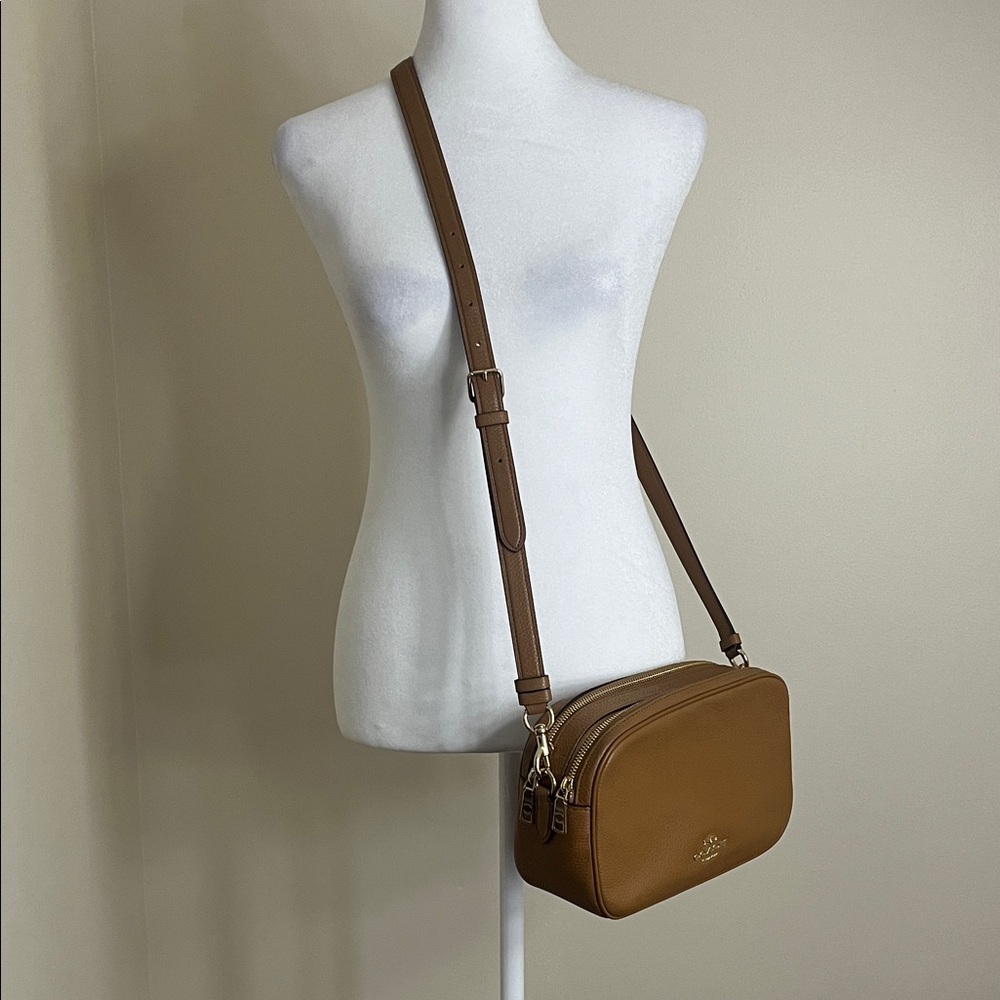 Coach Women’s Tan Leather Crossbody Bag NWOT - Picture 7 of 11